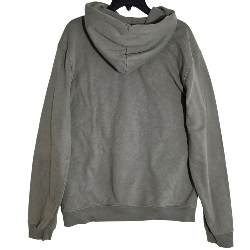 Gap Hoodie Men's Medium Light Olive Green Pullover Fleece Sweatshirt Good Basic - Picture 4 of 7